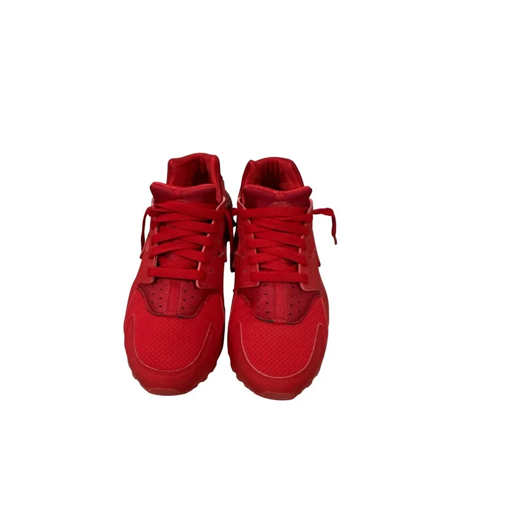Nike Air Huarache Run Triple Red Kids Sneakers 654275-600 Size 6Y